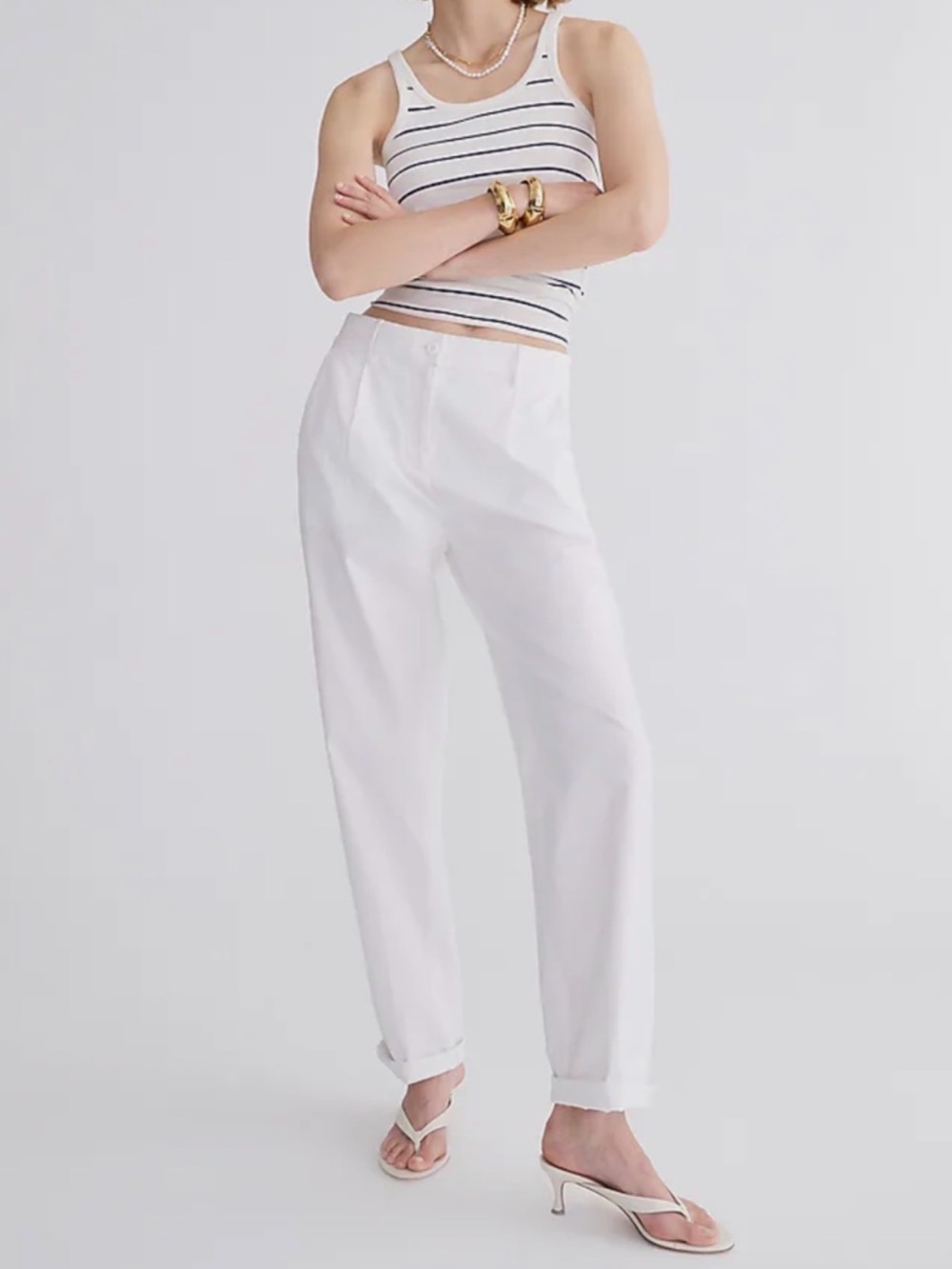 J.Crew Maritime Tapered Cotton Pant